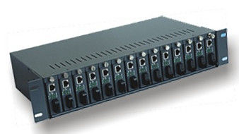 14 Steckplätze 16 Steckplätze Unmanaged Media Converter Chassis 10/100M Rack-montiertes Chassis
