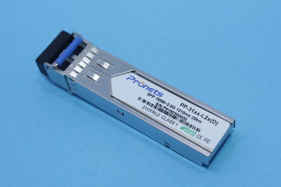 PP-31M2-02x ((D) 155Mbps a 2.488Gbps Transceptor óptico SFP, alcance de 2 km