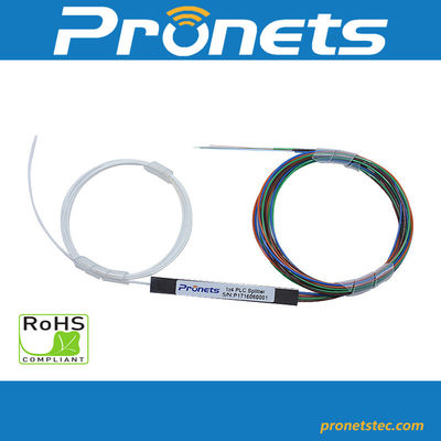 0.9mm Pigtail 1x4 PLC Splitter G657A1/A2 Glasfaser PLC Splitter Mini Modular